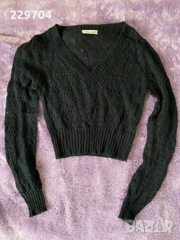 Дамски къс пуловер, снимка 1 - Блузи с дълъг ръкав и пуловери - 32534823