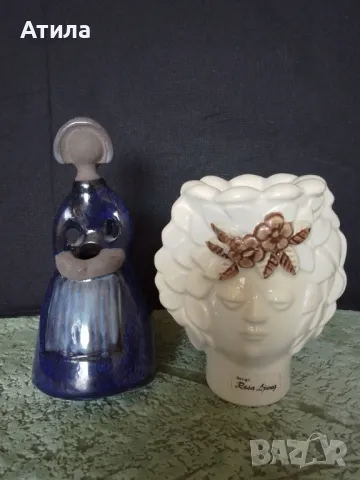 керамика ваза ,свещник 14/11 см