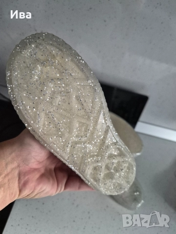 Детски гумени ботуши с брокат H&M 28 номер, снимка 7 - Детски боти и ботуши - 50770112