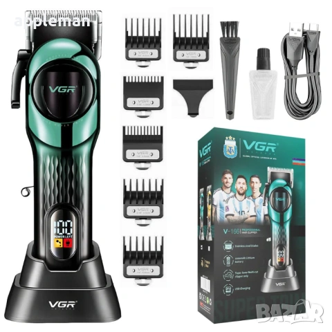 Професионална машинка за подстригване GREEN GOLD VGR V-166