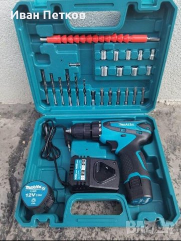 Акумулаторен винтоверт Makita 12V + 2 батерии