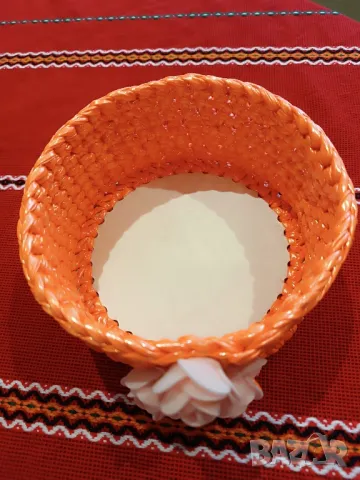 Ръчно изплетен панер, снимка 10 - Декорация за дома - 49153327