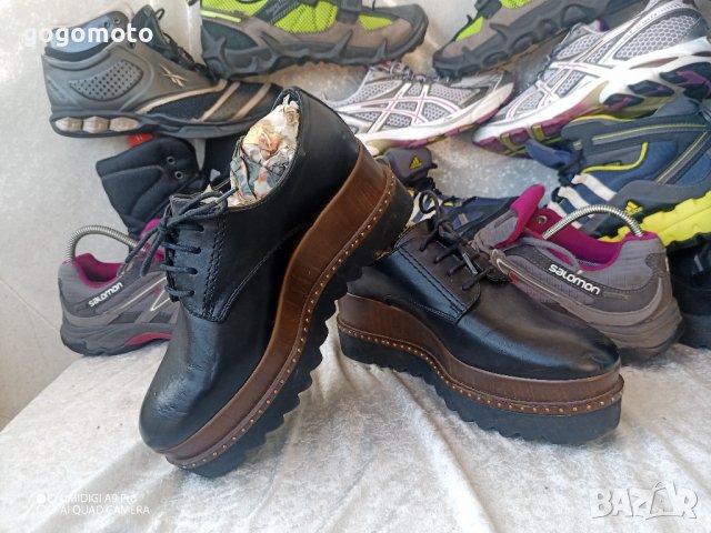 КАТО НОВИ дамски обувки CATWALK®  на ПЛАТФОРМА 36 - 37 original, 100% естествена кожа,GOGOMOTO, снимка 11 - Дамски ежедневни обувки - 43896103