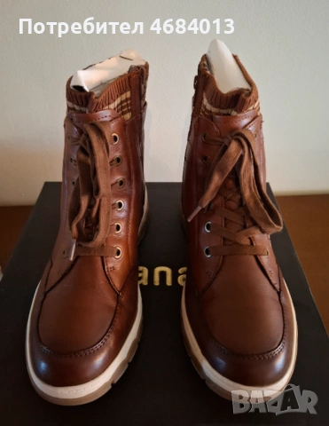 Дамски спортно-елегантни боти, естествена кожа, снимка 2 - Дамски боти - 53604757