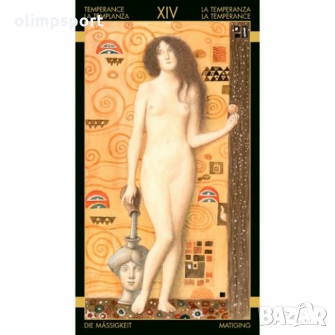 карти таро LOSCARABEO GOLDEN KLIMT  нови Изкуството на Густав Климт заема водеща позиция в началото , снимка 11 - Карти за игра - 32666298
