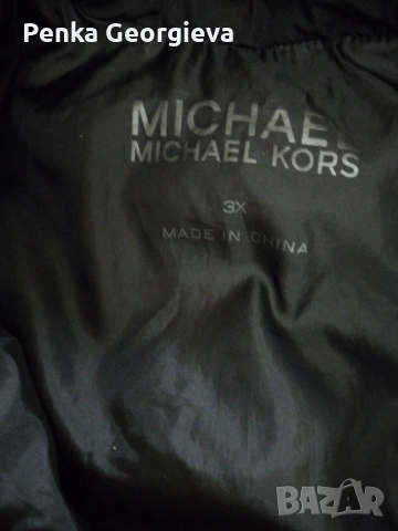 Яке на Майкъл Корс- оригинал черно 3хл, снимка 3 - Якета - 52651543
