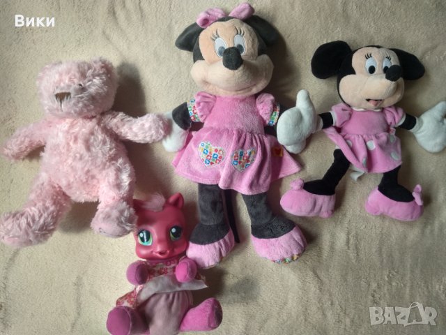 Лот Мини маус , пони и мечка , снимка 2 - Плюшени играчки - 32586870
