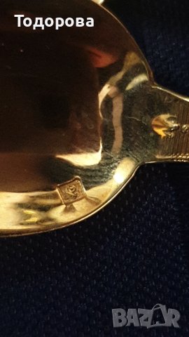 Старинни позлатени лъжички за кафе - 12 броя , снимка 6 - Антикварни и старинни предмети - 40748888