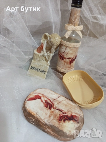 Бароков арт комплект ,модел Сътворението на Адам, снимка 3 - Декорация - 52587545