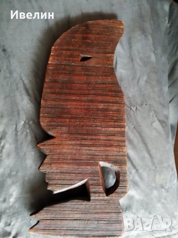 стара дървена маска, снимка 4 - Антикварни и старинни предмети - 28838925