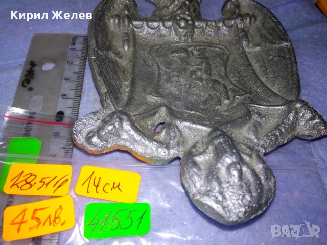 СТАРИНЕН ГОТИЧЕСКИ с РИЦАРСКИ ГЕРБ и ДРАКОН СРЕБРИСТ МЕТАЛЕН ПЕПЕЛНИК КОЛЕКЦИОНЕРСКА ЧИНИЙКА 41551, снимка 6 - Колекции - 43663201