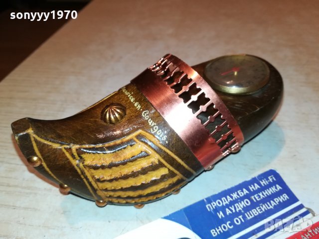 термометър-дървена обувка-внос France 🇫🇷 0312212026, снимка 4 - Антикварни и старинни предмети - 35020367