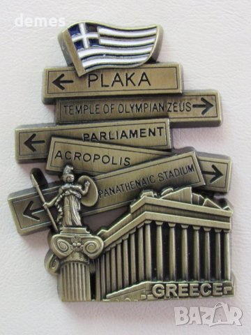 Метален магнит от Атина, Гърция-серия-4, снимка 3 - Други ценни предмети - 37840354