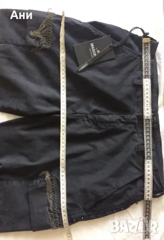 Mason's нов с етикет черен дамски панталон с еластан, снимка 5 - Панталони - 46633545