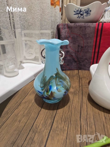 Ваза от мураново стъкло, снимка 7 - Вази - 52507066