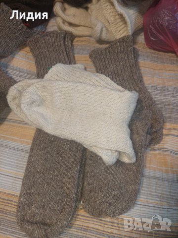 Ръчно изплетени вълнени чорапи, снимка 4 - Други - 15874315