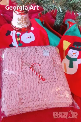 Най-мекото одеалце + подарък Коледно бастунче 🎄, снимка 4 - Спално бельо и завивки - 48263944