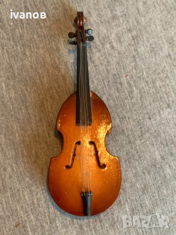  Мини модел на цигулка, снимка 2 - Антикварни и старинни предмети - 43919016