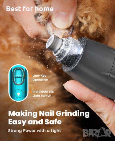  oneisall 4 в 1 комплект за подстригване на кучета с LED светлина , снимка 5 - За кучета - 51835025