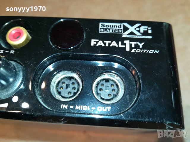 CREATIVE-creative x-fi fatal1ty edition sound blaster-внос france 1305231903, снимка 16 - Други - 40690960