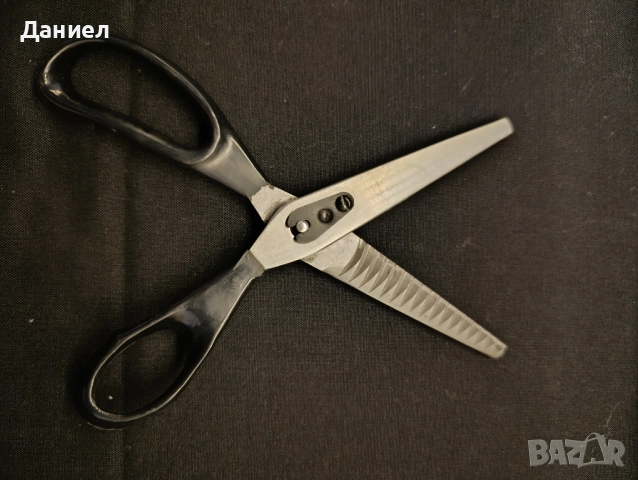 Голяма назъбена ножица, снимка 3 - Антикварни и старинни предмети - 52020488