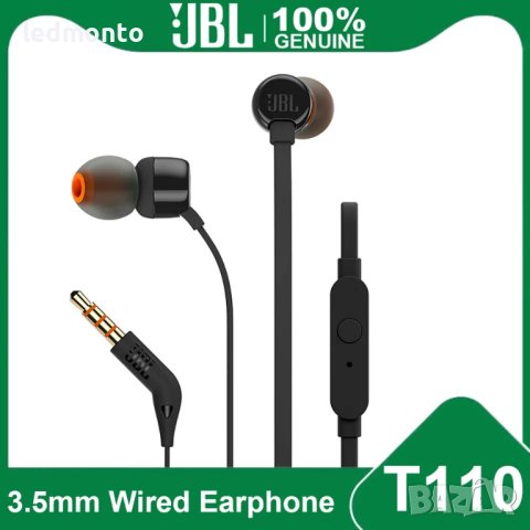 JBL T110 Слушалки - Кристален Звук и Удобство за Ежедневието ЖБЛ, снимка 10 - Безжични слушалки - 43369285
