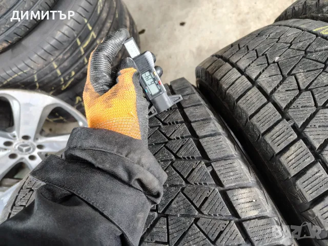 4бр.зимни гуми BRIDGESTONE 205 70 15 DOT18 цена за брой, снимка 4 - Гуми и джанти - 50046201