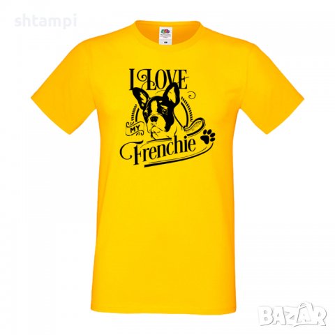 Мъжка тениска I Love My Frenchie Dog,Куче, животно,подарък,изненада, снимка 8 - Тениски - 36934127