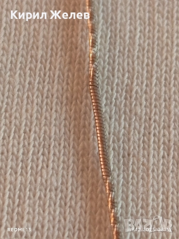 Сребърен синджир тип змийска кожа винтидж стил елегантен дизайн 52403, снимка 2 - Колиета, медальони, синджири - 52844445