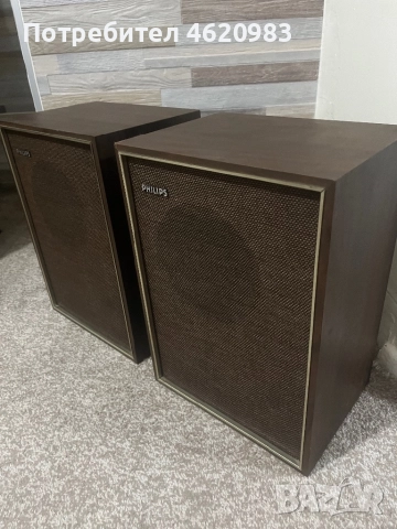  Ретро Тонколони Philips колони 6.5 инча Филипс , снимка 5 - Тонколони - 52618774