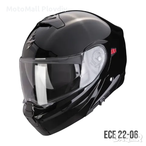 SCORPION EXO-930 EVO SOLID Black ПРОМО каска мотор чопър турист 