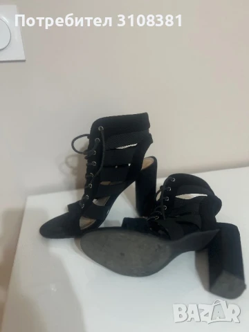 Дамски сандали на ток, снимка 4 - Сандали - 50749856