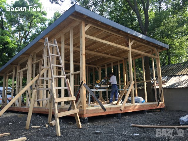 Дървени къщи  без бетонов фундамент , снимка 8 - Монтажи - 27649975