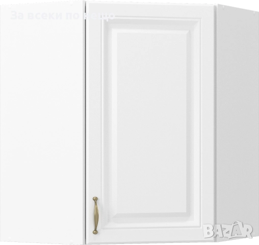 Кухненски шкаф горен MICHELLE ъглов В-60/72/60 бяло/бяло Код P1445