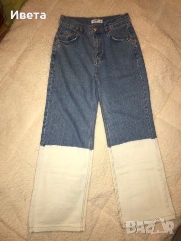 Дамски широки дънки, снимка 2 - Дънки - 43313833