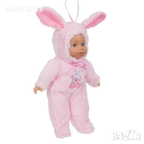 Кукла бебе с меко тяло Розова, 35см, снимка 2 - Кукли - 43378504