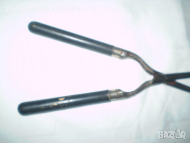 Желязна Антикварна маша за къдрене на коса, снимка 3 - Колекции - 33684839