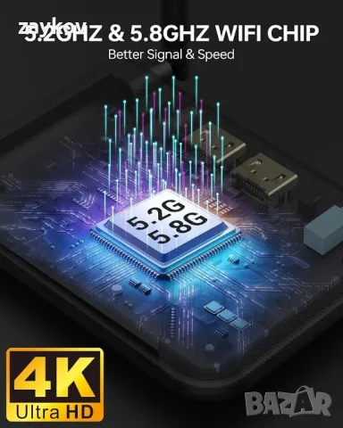 Безжичен HDMI предавател и приемник, 4K предавател със 3 приемника, снимка 5 - Друга електроника - 45636241