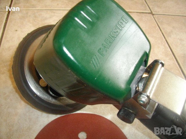 Нов Немски-Пневматичен-Ексцентър Кръгъл Виброшлайф-На Въздух-ф115мм-Parkside, снимка 13 - Други инструменти - 33148793