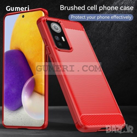 Xiaomi 12 / 12X - Удароустойчив Силиконов  Гръб - Карбон, снимка 10 - Калъфи, кейсове - 36541253