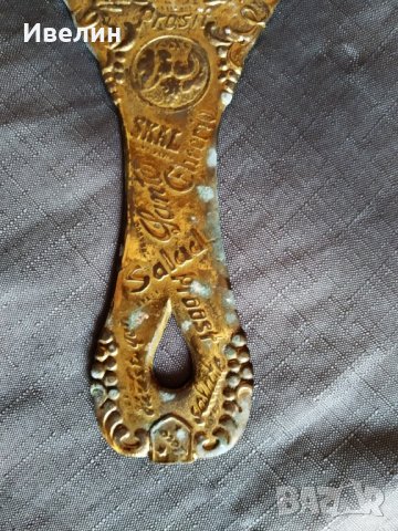 стара бронзова отварачка, снимка 3 - Антикварни и старинни предмети - 26497195