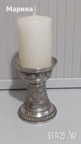 Немски свещник от калай Antik*Vintage #111