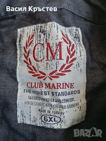  Дънкови ризи 5 бр. - "Club Marine" НОВИ, - Стари вратовръзки, - Каубойска и Филцова шапки, снимка 4 - Ризи - 48862303