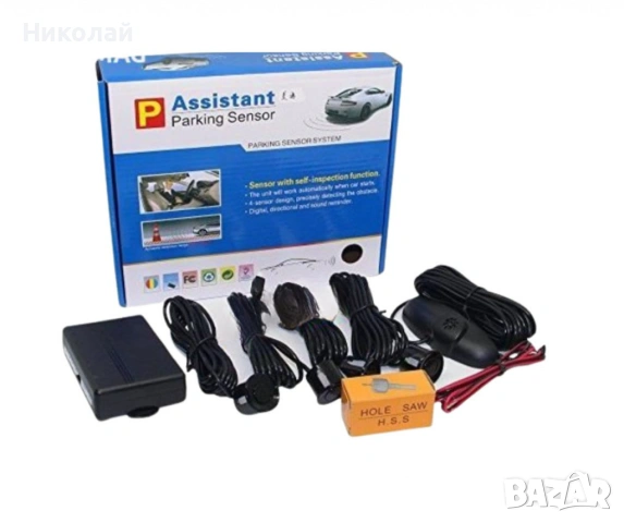 Парктроник с 4 датчика, звукова индикация и LED дисплей