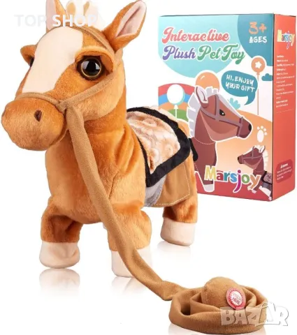 Интерактивно плюшено пони Marsjoy- ходи, пее, танцува