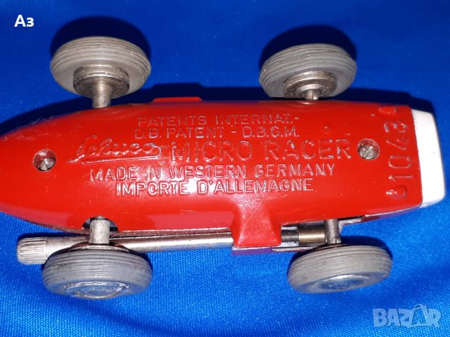 Schuco Mercedes micro racer 1043 D.M.G.M. Made in Western Germany ламаринена механична играчка, снимка 10 - Колекции - 43855349