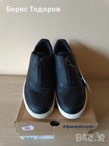 Обувки маратонки женски Reebok Club C 85  40.5 размер черни, снимка 3 - Маратонки - 53591215