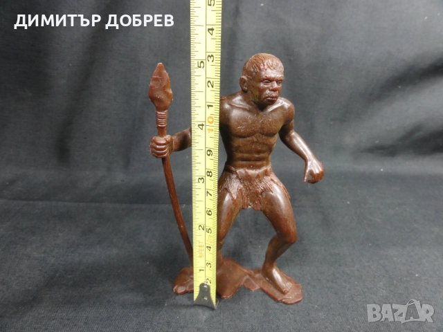 СТАРА РЕТРО СОЦ СССР ПЛАСТМАСОВА ФИГУРКА НЕАНДЕРТАЛЕЦ, снимка 6 - Колекции - 52711877