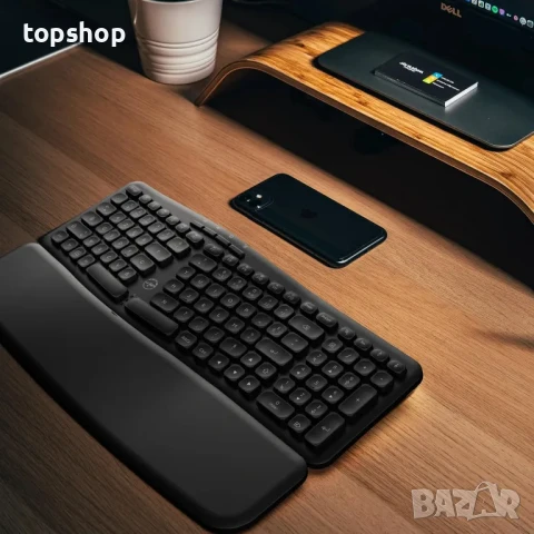 НОВА, ТЕСТВАНА ергонимична клавиатура mobility lab с донгъл, Регулируем наклон, 16 комбинации, снимка 3 - Клавиатури и мишки - 50552480