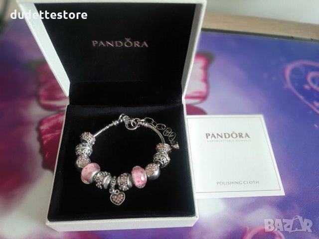 Гривна Пандора Pandora сърце CZ18 18K, снимка 1